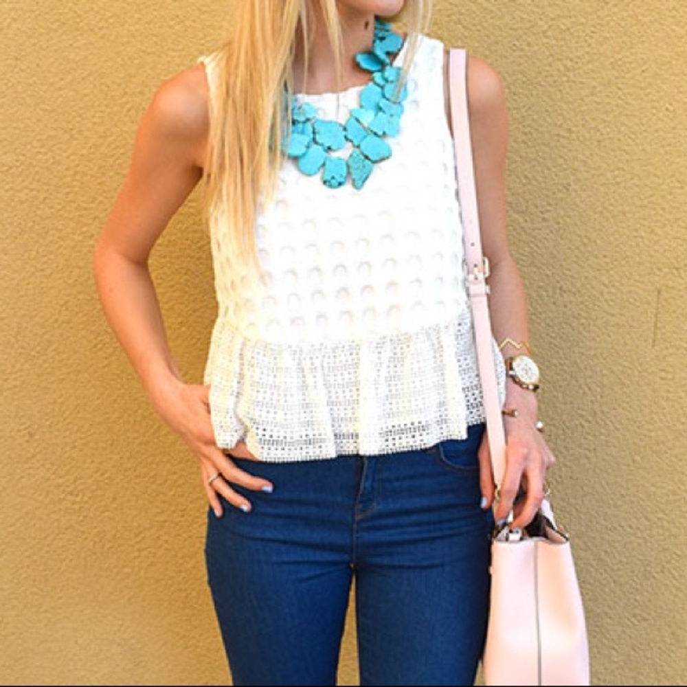 Turquoise Statement Necklace - image 1